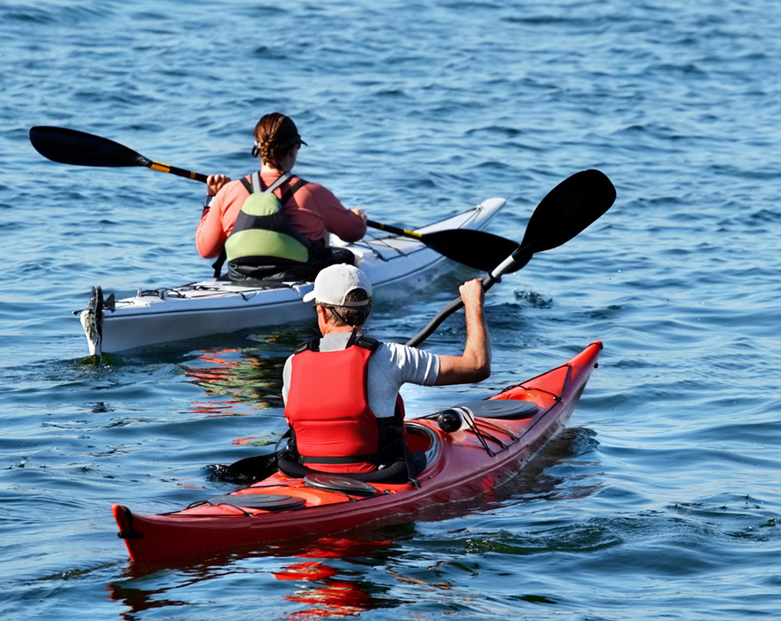 Kayak en mer  Cassis