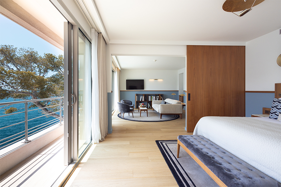 Les suites de l'hôtel Les Roches Blanches à Cassis