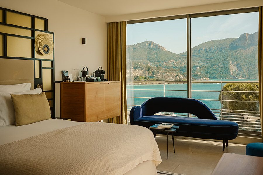 Les suites de l'hôtel Les Roches Blanches à Cassis