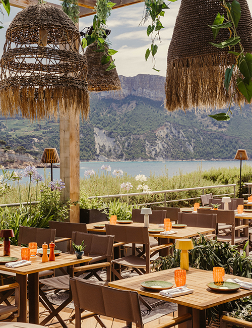Restaurant en bord de mer à Cassis