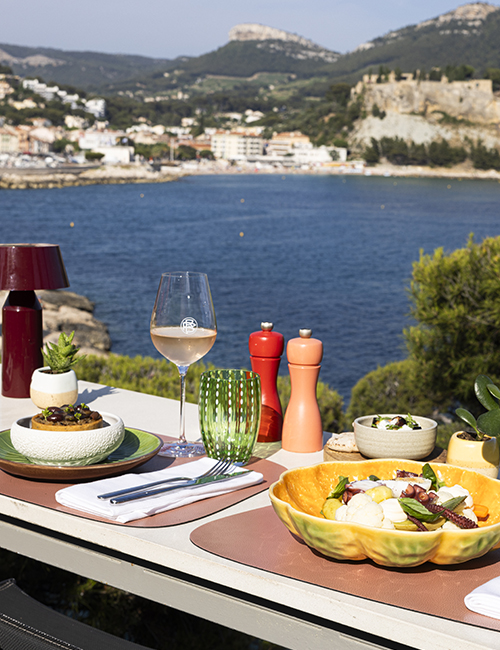 Restaurant en bord de mer à Cassis