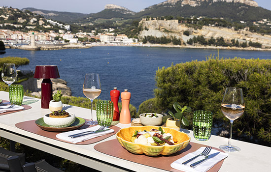 Restaurant en bord en mer à Cassis - Rocco