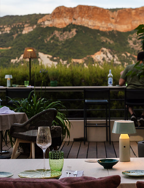 Restaurant en bord de mer à Cassis