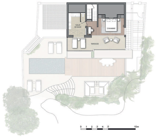 Plan de la villa Cala Bianca vue mer à Cassis